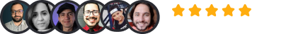 Alunos da Gamecraft com avaliação 5 estrelas